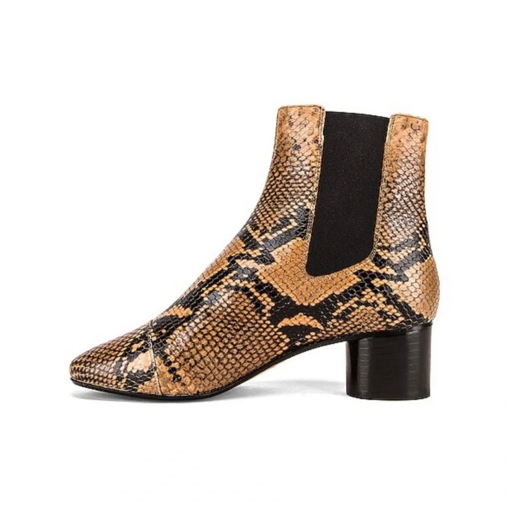 Isabel Marant Danae Snakeskin Embossed Boot